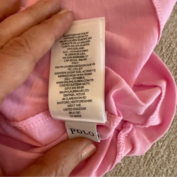 Polo by Ralph Lauren Light Pink Short Sleeve Tee New Clean 1XB Spring Break XL - Picture 7 of 10